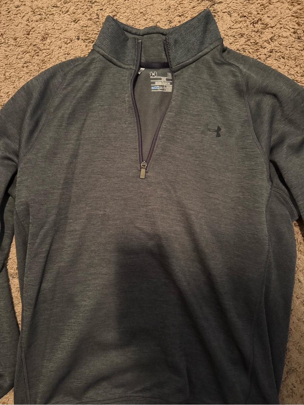 Under Armour Men's Dark Gray Half-Zip Performance Pullover